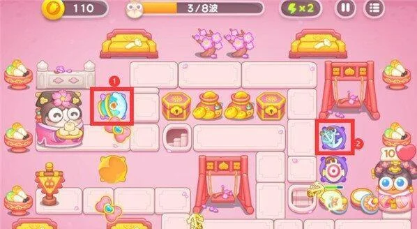 保卫萝卜4秋妃传第4关无道具金萝卜全清攻略