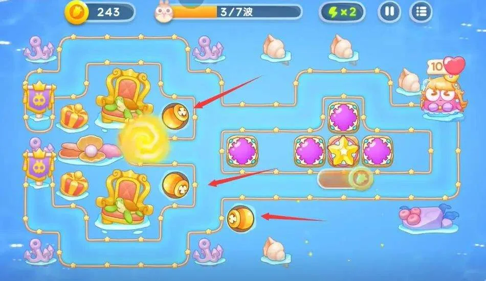保卫萝卜4海的闺女第78关攻略图解