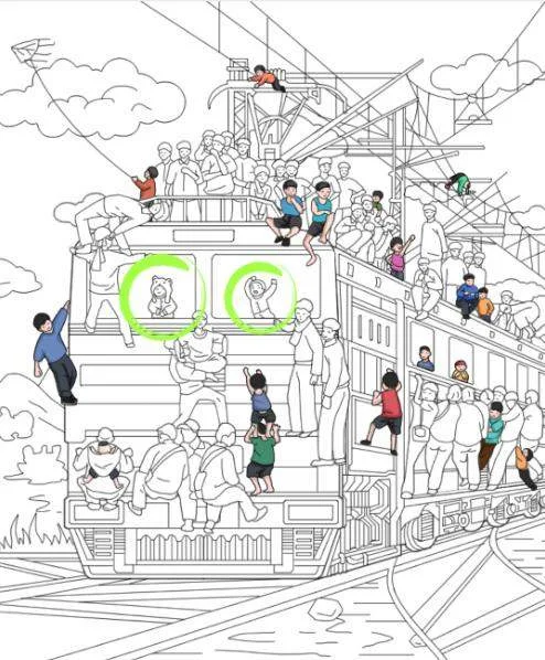 就我眼神好阿三火车找到场景里的20个小孩通关攻略