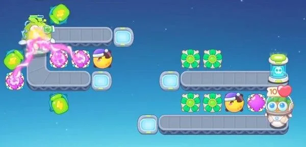 保卫萝卜4太空穿越第2关无道具金萝卜全清攻略