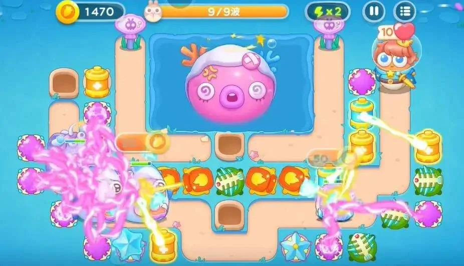 保卫萝卜4海的闺女第90关攻略图解