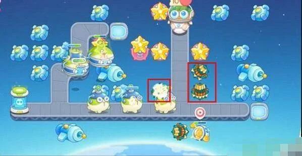 保卫萝卜4太空穿越第26关无道具金萝卜全清攻略