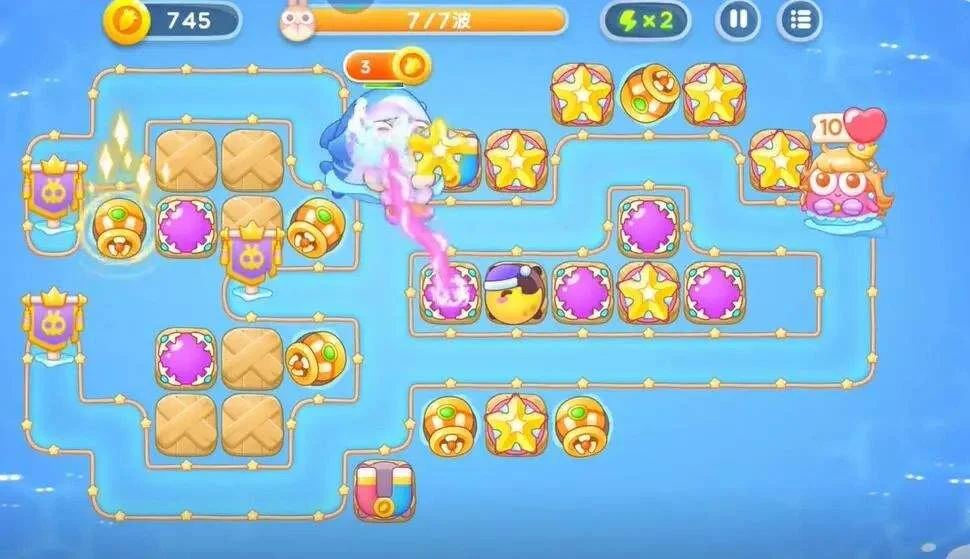 保卫萝卜4海的闺女第78关攻略图解