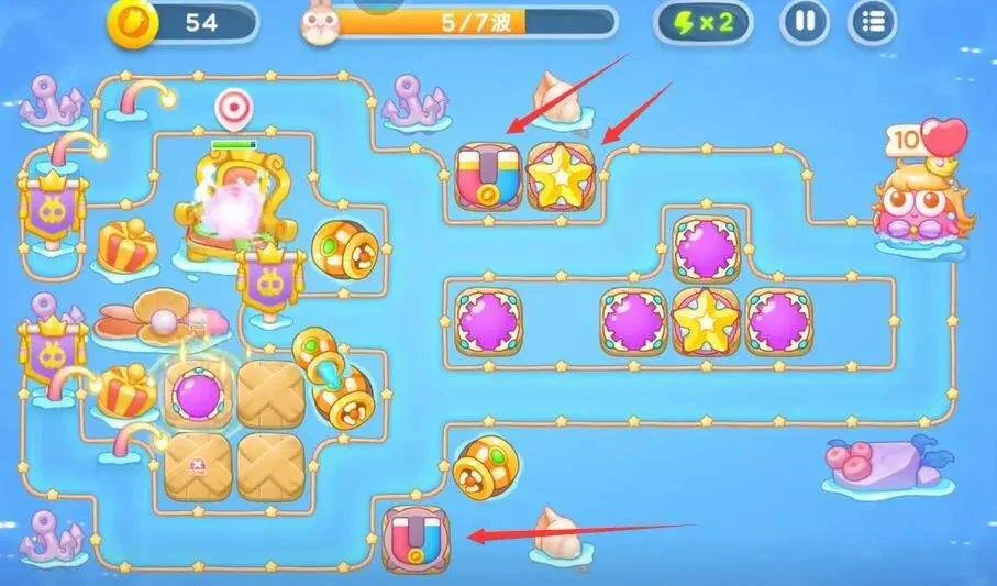 保卫萝卜4海的闺女第78关攻略图解
