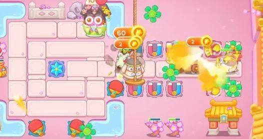 保卫萝卜4秋妃传第69关无道具金萝卜全清攻略