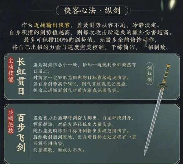 剑网3盖聂卫庄侠客技能是什么 剑网3盖聂卫庄侠客技能是什么
