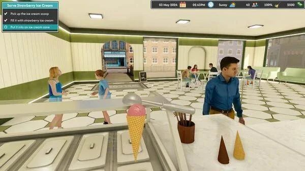 冰淇淋模拟器Steam上线，美味冰淇淋店经营