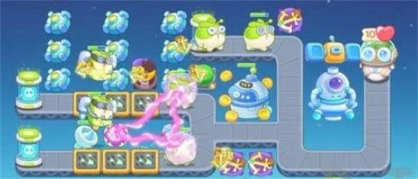 保卫萝卜4太空穿越第17关无道具金萝卜全清攻略