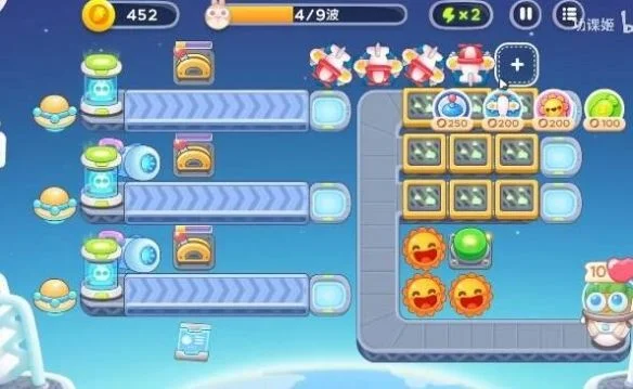 保卫萝卜4太空穿越第58关无道具金萝卜全清攻略