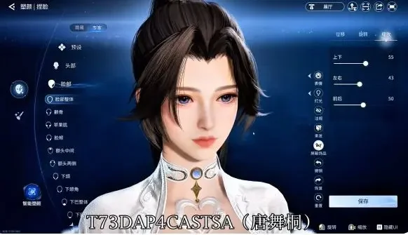 王者荣耀世界唐舞桐捏脸码，绝美神还原数据
