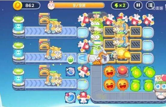 保卫萝卜4太空穿越第58关无道具金萝卜全清攻略